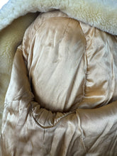Load image into Gallery viewer, Original 1950's Blonde Faux Fur Jacket with Large Shawl Collar - Bust 38 40