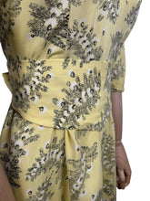 Load image into Gallery viewer, Original 1940's Yellow, Black and White Floppy Cotton Summer Dress with Original Belt - Bust 34 *