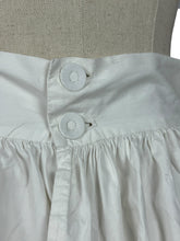 Load image into Gallery viewer, Antique Victorian Open Crotch Bloomers with Button Fastening - Waist 27 **
