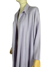 Load image into Gallery viewer, Original 1950's Lilac Linen Edge to Edge Summer Coat - Bust 40 42 44 46