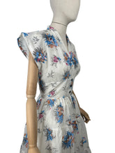 Load image into Gallery viewer, Original 1950's Sheer Nylon Sleeveless Day Dress in White, Pink, Blue, Brown and Black - Bust 36