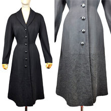 Load image into Gallery viewer, RESERVED FOR KELLY Stunning Original 1950's Princess Coat with Intricate Soutache Detailing by Crayson Model - Bust 36 38