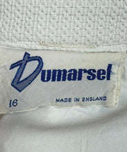 Load image into Gallery viewer, Original 1950's 1960's Dumarsel White Waffle Texture Edge to Edge Coat - Bust 40 42 44 46