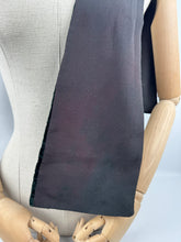 Load image into Gallery viewer, Original 1930's 1940's Green Velvet Cravat with Tyrolean Floral Embroidery