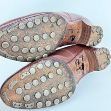 Load image into Gallery viewer, Incredible Original 1940's CC41 Brown Leather Studded Hiking Shoes - Size 6 *