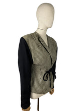 Load image into Gallery viewer, Original 1940’s Gimbel Brothers Black and White Check Jacket - Bust 36 38