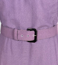 Load image into Gallery viewer, Original Volup 1950's Lavender Blue Beaded Wool Dress with Bow Belt - Bust 40 42 *