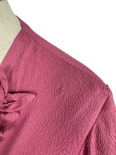 Load image into Gallery viewer, Original 1940's Dusky Pink Crepe Dress with Ruffles, Soutache and Beading - Bust 34 35 *