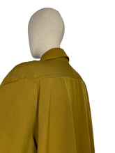 Load image into Gallery viewer, Original 1950's All Wool Gaberdine Dark Chartreuse Coat by Alligator - Bust 38