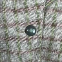Load image into Gallery viewer, Original 1940's Green and Burgundy Check Wool Suit by Dorchester - Bust 38 40