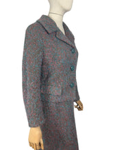 Load image into Gallery viewer, Original Late 1950's or Early 1960's Vibrant Wool Hebe Skirt Suit - Bust 36