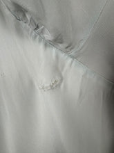 Load image into Gallery viewer, Original 1940's Ice Blue Rayon Nightdress with Lace Detail - Bust 34 36 *
