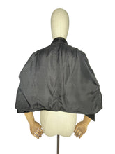Load image into Gallery viewer, Original 1950's Heavy Satin Cropped Evening Jacket with Silk Lining - Bust 36 38 *