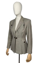 Load image into Gallery viewer, Original Late 1940's Two Tone Brown Edge to Edge Jacket with Double Button Closure by Jaunty Junior - Bust 36 37 - AS IS