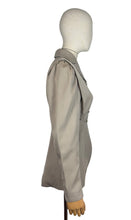 Load image into Gallery viewer, 1940's Single Breasted Light Brown Wool Jacket with Two-tone Buttons - Bust 34 35