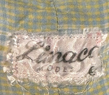 Load image into Gallery viewer, Original 1950's Linaco Plaid Cotton Day Dress in Blue, White and Yellow Check - Bust 40 42 *