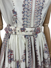 Load image into Gallery viewer, Original 1950’s California Cotton Belted Day Dress - Bust 34 35