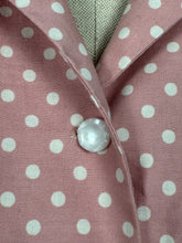Load image into Gallery viewer, Original 1950’s Pink and White Polka Dot Lightweight Cotton Summer Jacket or Blouse - Bust 38 *