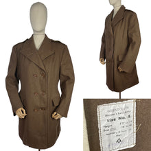 Load image into Gallery viewer, Original 1943 Dated Women's Land Army Heavy Wool Greatcoat for a 38" 40" Bust