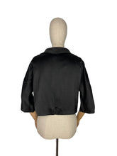 Load image into Gallery viewer, Original 1950's Heavy Satin Cropped Evening Jacket with Silk Lining - Bust 36 38 *