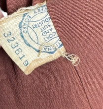 Load image into Gallery viewer, Original Late 1940's Two Tone Brown Edge to Edge Jacket with Double Button Closure by Jaunty Junior - Bust 36 37 - AS IS