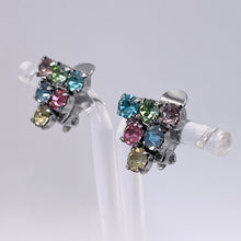 Load image into Gallery viewer, Original 1950’s Pastel Paste Triangle Clip-on Earrings