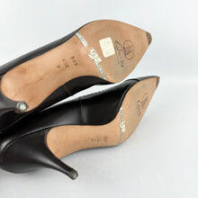 Load image into Gallery viewer, Original 1950's Clarks Skyline Piquette Dark Brown Leather Stiletto Heels - UK 5 5.5