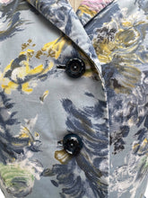 Load image into Gallery viewer, Original 1950’s Sleeveless Cotton Day Dress in Blue Painterly Floral - Bust 38 40