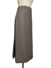 Load image into Gallery viewer, Original 1940's Wool Skirt in Beige and Brown - Waist 28"