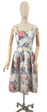 Load image into Gallery viewer, 1950's Horrockses Belted Dress and Bolero Set with Pockets - Bust 34"  Waist 25" *