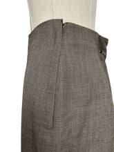 Load image into Gallery viewer, Original 1940's Wool Skirt in Beige and Brown - Waist 28"