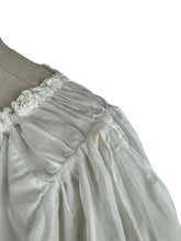 Load image into Gallery viewer, Antique Fine Cotton Lawn Chemise with Huge Sleeves - Would Make a Great Blouse - Bust 34 36 **