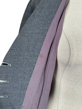 Load image into Gallery viewer, Original 1940's 1950's Slate Grey Double Breasted Textured Wool Princess Coat by Samtex Town - Bust 38 *
