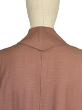 Load image into Gallery viewer, Original 1950's Light Brown Grosgrain Edge to Edge Duster Coat - Bust 44 46