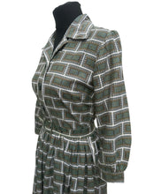 Load image into Gallery viewer, Original 1950's 1960's Geometric Print Cotton Belted Day Dress - Bust 33 34 *