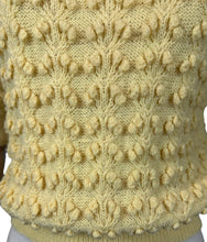 Load image into Gallery viewer, Vintage Hand Knitted Wool Jumper in Soft Yellow - Knitted from a 1940's Pattern - Bust 34 36 *