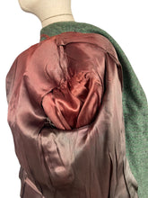 Load image into Gallery viewer, Original 1940's Green, Grey and Black Wool Tweed Jacket - Bust 38 40
