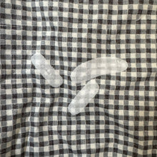 Load image into Gallery viewer, Original 1950's Blue, Black and White Check Dress with Lace Trim - Bust 34 35 *