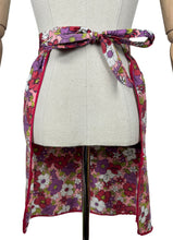 Load image into Gallery viewer, Beautiful Vintage Crisp Cotton Pinny in Red, Pink, White, Green and Black - Waist 30 *