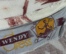 Load image into Gallery viewer, Original 1940's Fabulous Bow and Umbrella Novelty Print Linen Belted Day Dress - Bust 36