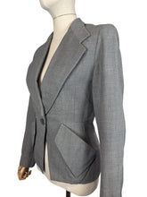 Load image into Gallery viewer, Original 1940's or 1950's Connei Model Jacket in Grey Wool with Single Button Closure - Bust 34 36