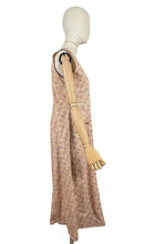 Load image into Gallery viewer, Original 1930's Brown, Mustard, Rust and White Geometric Print Cotton Apron - Great Chore Dress - Would Make A Great Summer Dress - Bust 34 35 *