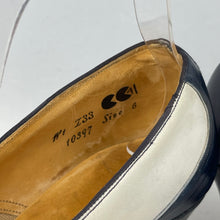 Load image into Gallery viewer, Original 1940's CC41 Cream Suede and Blue Leather Spectator Court Shoes - UK 5.5 6