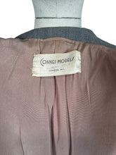 Load image into Gallery viewer, Original 1940's or 1950's Connei Model Jacket in Grey Wool with Single Button Closure - Bust 34 36