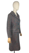 Load image into Gallery viewer, Original Late 1950's or Early 1960's Vibrant Wool Hebe Skirt Suit - Bust 36
