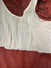 Load image into Gallery viewer, Original 1930's Burnt Orange Crepe Belted Day Dress with Cutout Detail - Bust 34 35 36