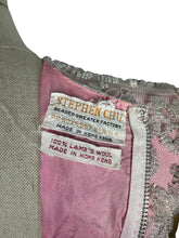 Load image into Gallery viewer, Original 1960’s Stephen Chu Hong Kong Pink and Silver Heavily Beaded Blouse with Back Zip and Fringed Hem - Bust 34 36
