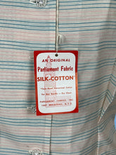 Load image into Gallery viewer, Original 1950's Deadstock with Tag Le Charme Pink and Blue Stripe Blouse - Bust 34" *