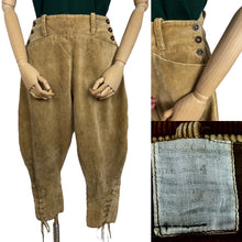 Load image into Gallery viewer, Original 1940's WW2 Women's Land Army Corduroy Breeches W27" 28 29 *