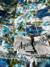 Load image into Gallery viewer, Original 1950's 1960's Aquapoise Swimsuit in Blue and Green - Bust 34 *